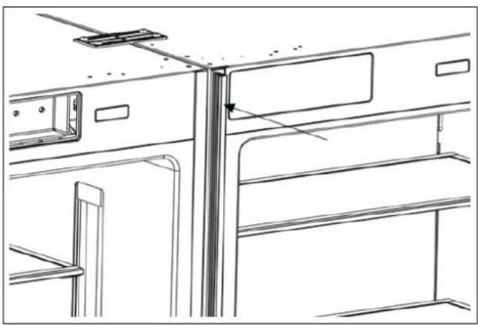 BERTAZZONI RBM90S5FPNS - INSTALLATION DES SUPPORTS DE CONNEXION SUR LES PAROIS LATÉRALES DU RÉFRIGÉRATEUR - 7