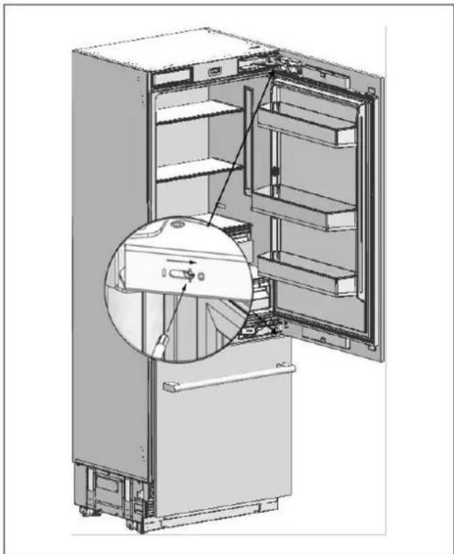 BERTAZZONI RBM90S5FPNS - HET DEURPANEEL VERWIJDEREN - 1