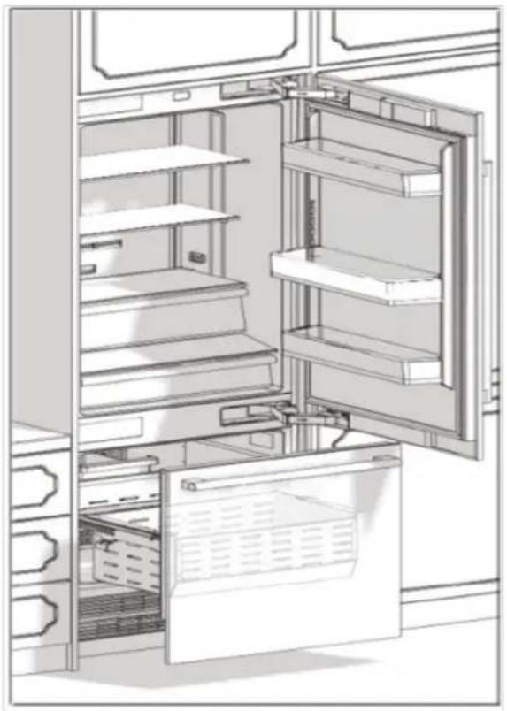 BERTAZZONI RBM90S5FPNS - REGOLAZIONE MINIMA DELL'ALTEZZA PER IL LIVELLAMENTO - 5