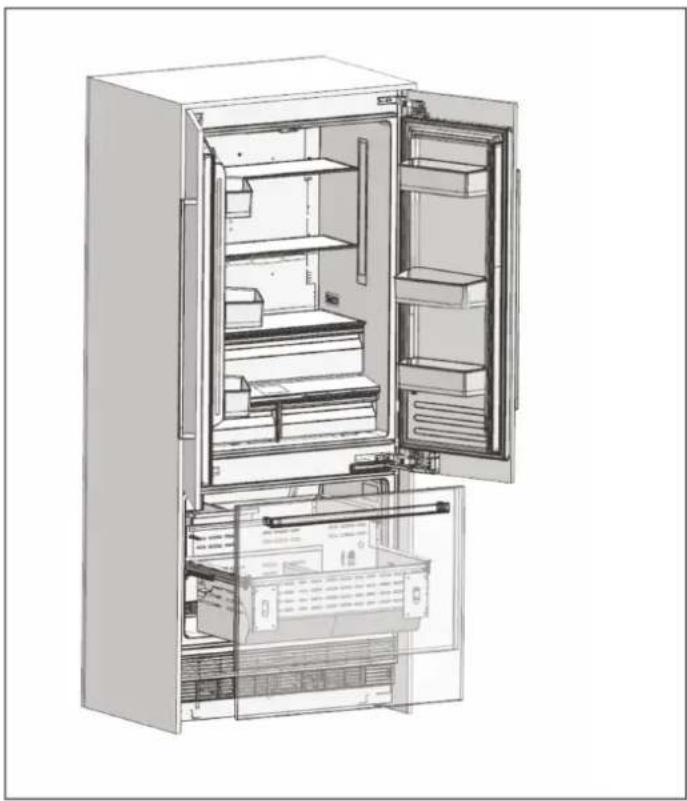 BERTAZZONI RBM90S5FPNS - REGOLAZIONE MINIMA DELL'ALTEZZA PER IL LIVELLAMENTO - 6
