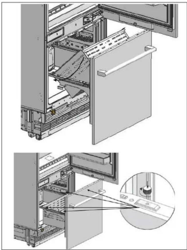 BERTAZZONI RBM90S5FPNS - INSTALLING THE FREEZER CUSTOM DOOR PANEL - 9