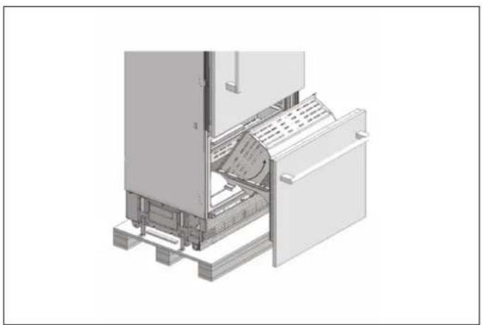 BERTAZZONI RBM90S5FPNS - RETRAIT DU TIROIR DU CONGÉLATEUR - 2