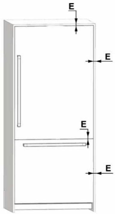 BERTAZZONI RBM90S5FPNS - AANGEPAST DEURPANEEL (VOOR MODELLEN DIE MET PANELEN KUNNEN WORDEN BEKLEED) - 2