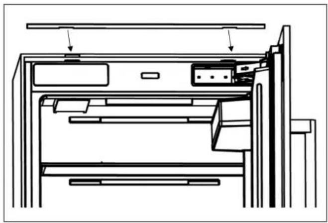 BERTAZZONI RBM90S5FPNS - INSTALLAZIONE DELLE STAFFE DI COLLEGAMENTO SULLE PARETI LATERALI DEL FRIGORIFERO - 6