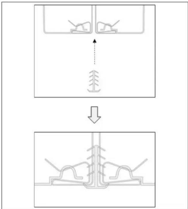 BERTAZZONI RBM90S5FPNS - FIXERA CENTRALTRIMNINGEN MELLAN KYLSKÅPEN - 2