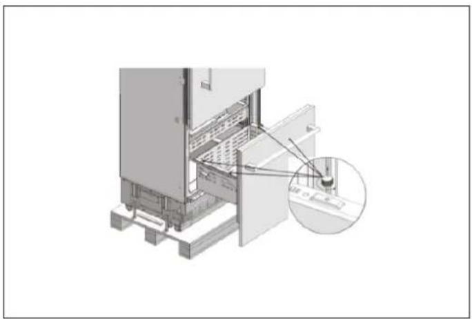 BERTAZZONI RBM90S5FPNS - RETRAIT DU TIROIR DU CONGÉLATEUR - 1