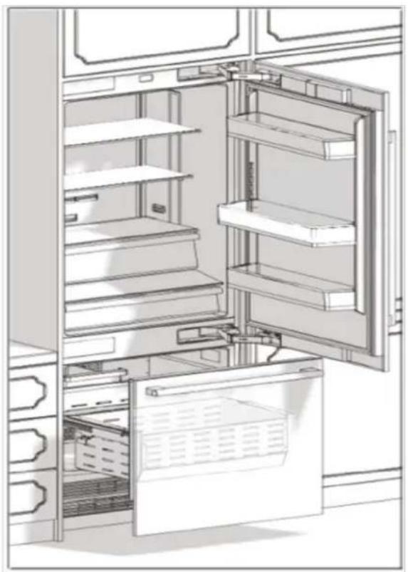 BERTAZZONI RBM90S5FPNS - MINSTA HÖJDJUSTERING FÖR NIVELLERING - 5