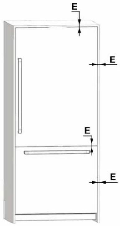 BERTAZZONI RBM90S5FPNS - MINIMUM HEIGHT ADJUSTMENT FOR LEVELING - 8