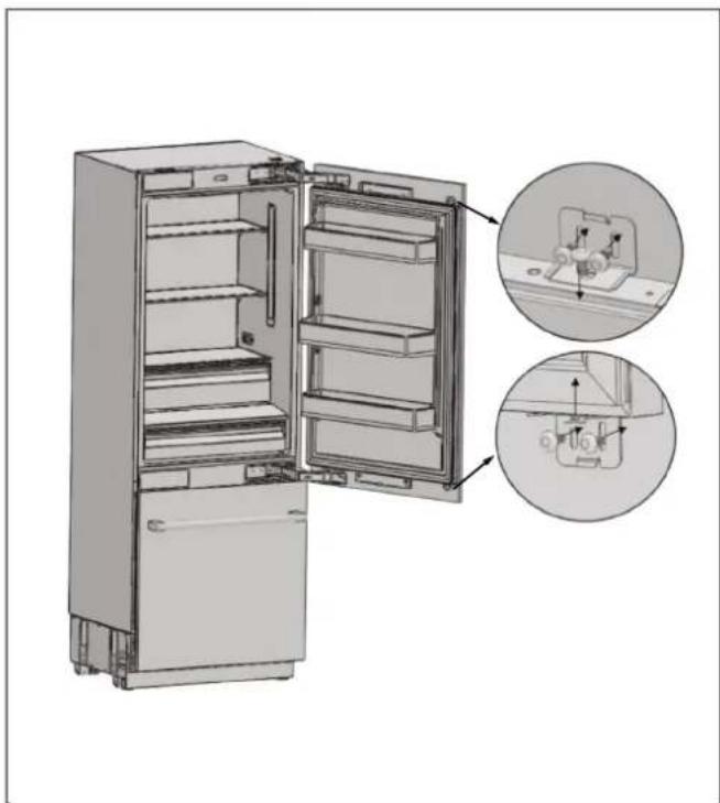 BERTAZZONI RBM90S5FPNS - INRIKTA DEN ÖVRE DELEN AV ANPASSAD DÖRRPANEL MED BULTAR - 2