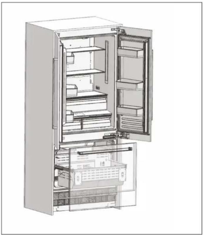 BERTAZZONI RBM90S5FPNS - MINIMUM HEIGHT ADJUSTMENT FOR LEVELING - 6