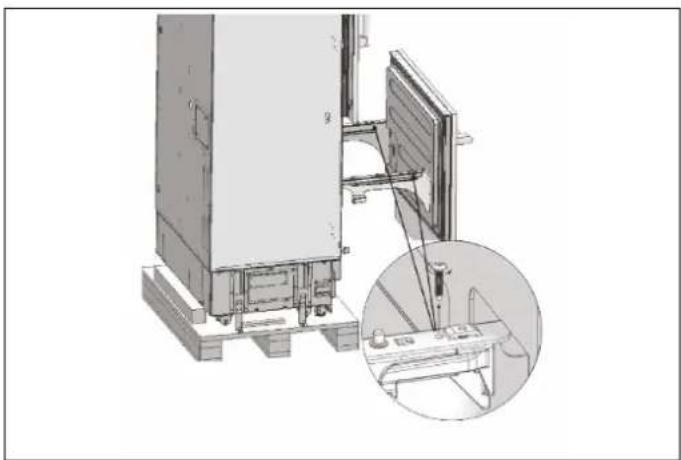 BERTAZZONI RBM90S5FPNS - REMOVING THE FREEZER DOOR - 2