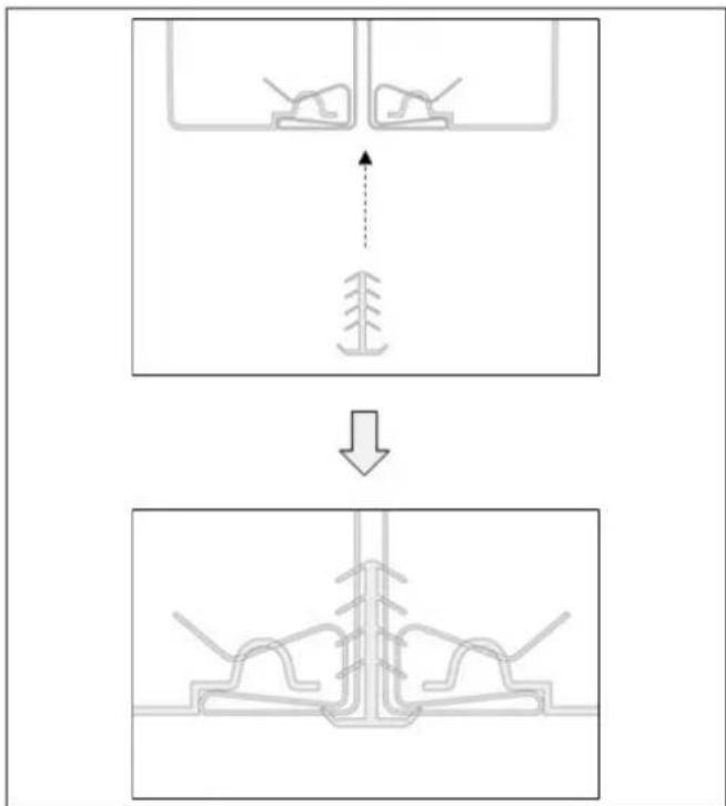 BERTAZZONI RBM90S5FPNS - DE CENTRALE AFWERKING TUSSEN DE KOELKASTEN MONTEREN - 2