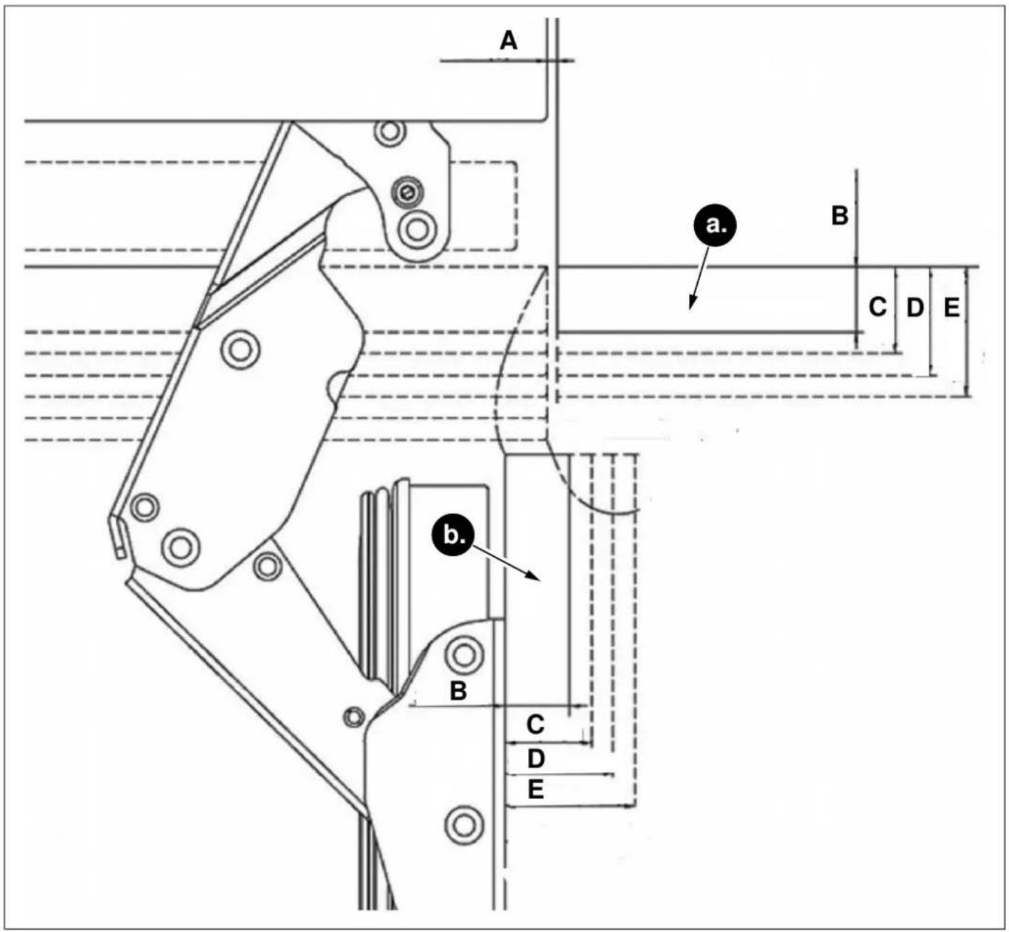 BERTAZZONI RBM90S5FPNS - VÄLJA TJOCKLEK PÅ DÖRREN - 1
