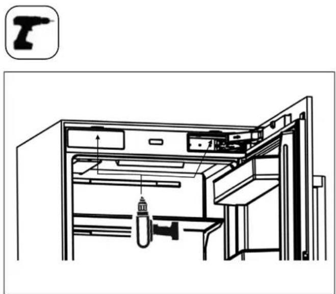 BERTAZZONI RBM90S5FPNS - INSTALLING THE CONNECTION BRACKETS ON THE REFRIGERATOR'S TOP WALL - 1