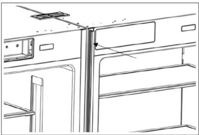 BERTAZZONI RBM90S5FPNS - INSTALLERA ANSLUTNINGSFÄSTENA PÅ KYLSKÅPETS SIDOVÄGGAR - 7