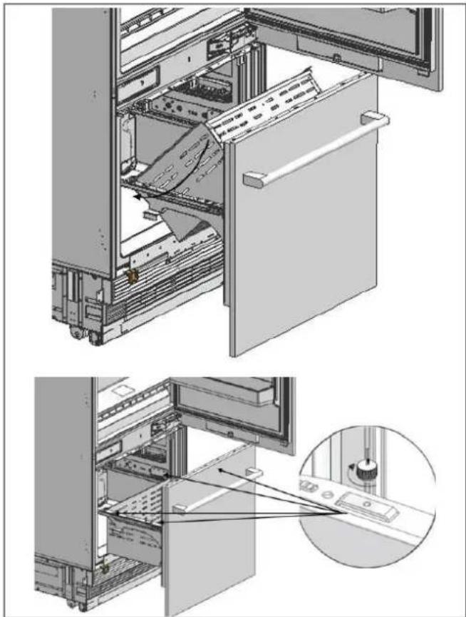 BERTAZZONI RBM90S5FPNS - INSTALLAZIONE DEL PANNELLO PORTA PERSONALIZZATO DEL FREEZER - 9