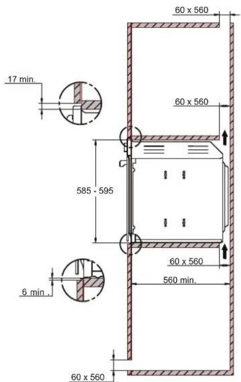 BERTAZZONI FMOD6093ESB1 - INSTALLING THE OVEN IN A TALL APPLIANCE HOUSING - 3