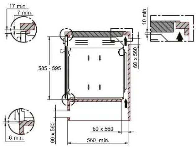 BERTAZZONI FMOD6117CTB1 - INSTALLATION UNDERNEATH A BUILT-IN HOB - 4