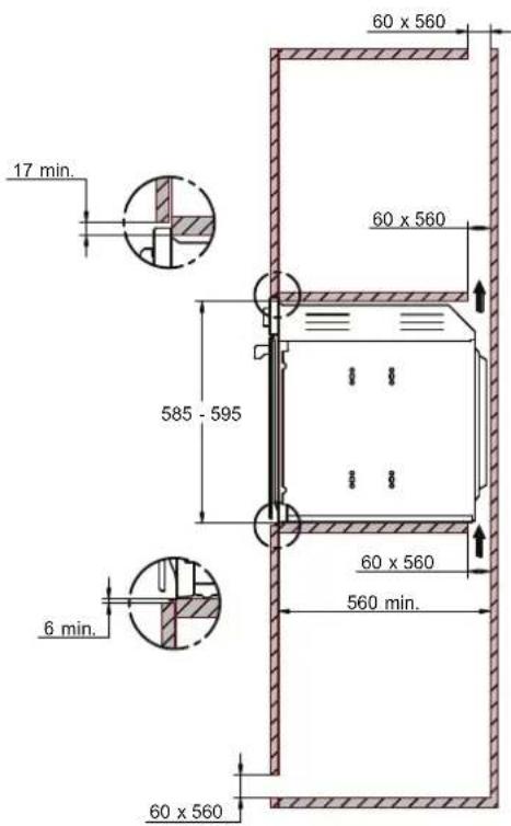 BERTAZZONI FMOD6115PLB2 - INSTALLING THE OVEN IN A TALL APPLIANCE HOUSING - 2