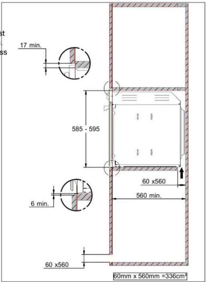 BERTAZZONI FMOD6117PTB1 - INSTALLATION UNDERNEATH A BUILT-IN HOB - 4