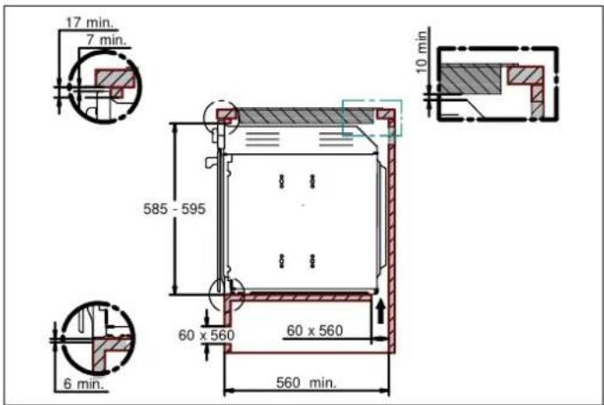 BERTAZZONI FMOD6117PTB1 - INSTALLATION UNDERNEATH A BUILT-IN HOB - 2