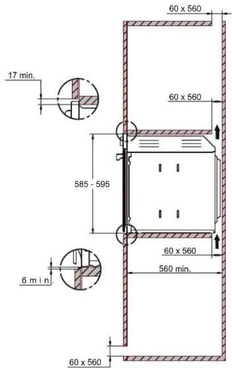 BERTAZZONI FMOD6117VTB1 - INSTALLING THE OVEN IN A TALL APPLIANCE HOUSING - 2