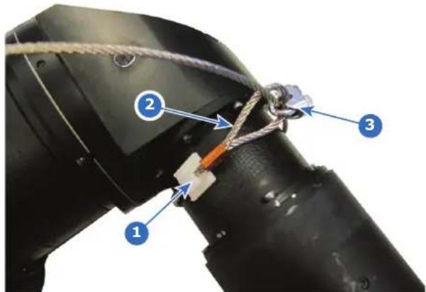 Barco Bragi - Comment préparer l'objectif avec le câble de sécurité - 1