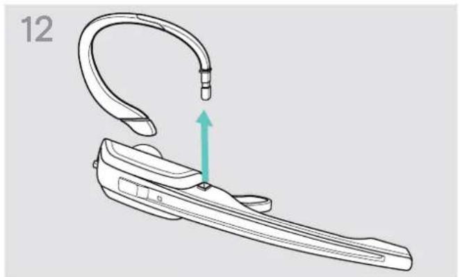 SENNHEISER IMPACT D 30 Phone - Utilisation du micro-casque D 10 HS II avec le serre-tête - 1