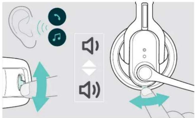 SENNHEISER IMPACT D 30 Phone - Réglage du volume du signal sonore - 2