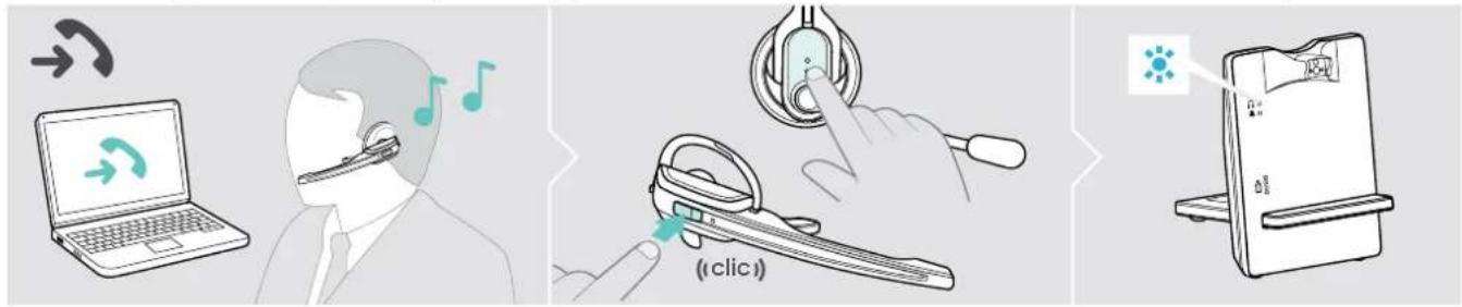 SENNHEISER IMPACT D 30 Phone - Gestion des appels avec la fonctionnalité de contrôle des appels « EPOS Connect » - 1