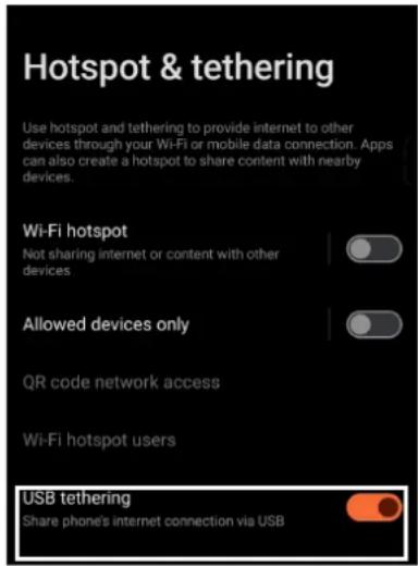 ASUS ROG Phone 8 Pro - Partage de connexion USB - 1