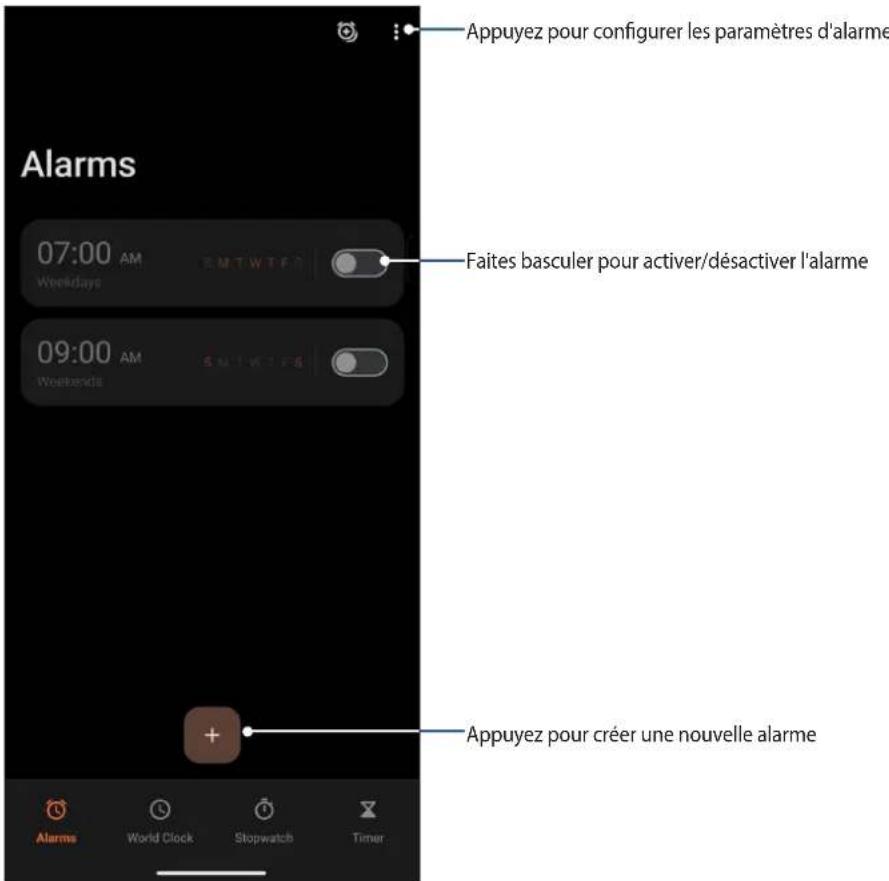 ASUS ROG Phone 8 Pro - Ouvrir l'application Horloge - 2