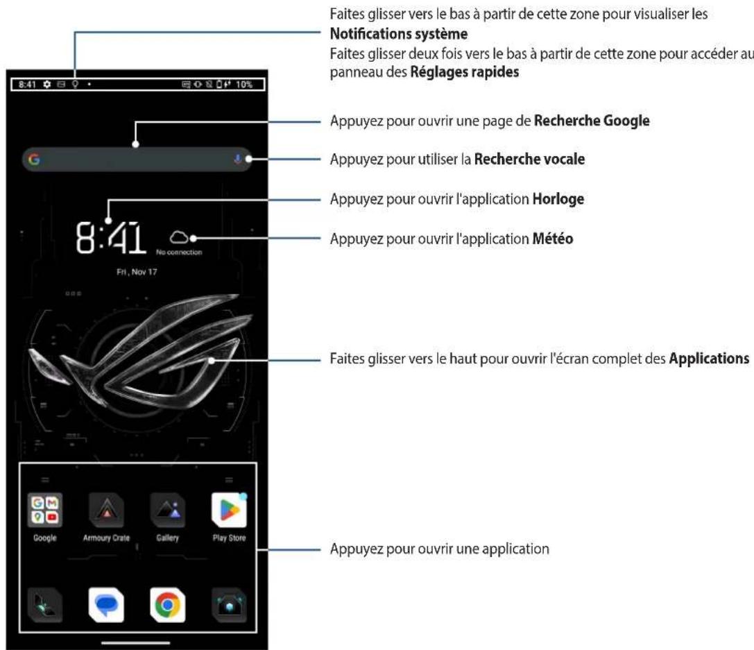 ASUS ROG Phone 8 Pro - Écran d'accueil - 1