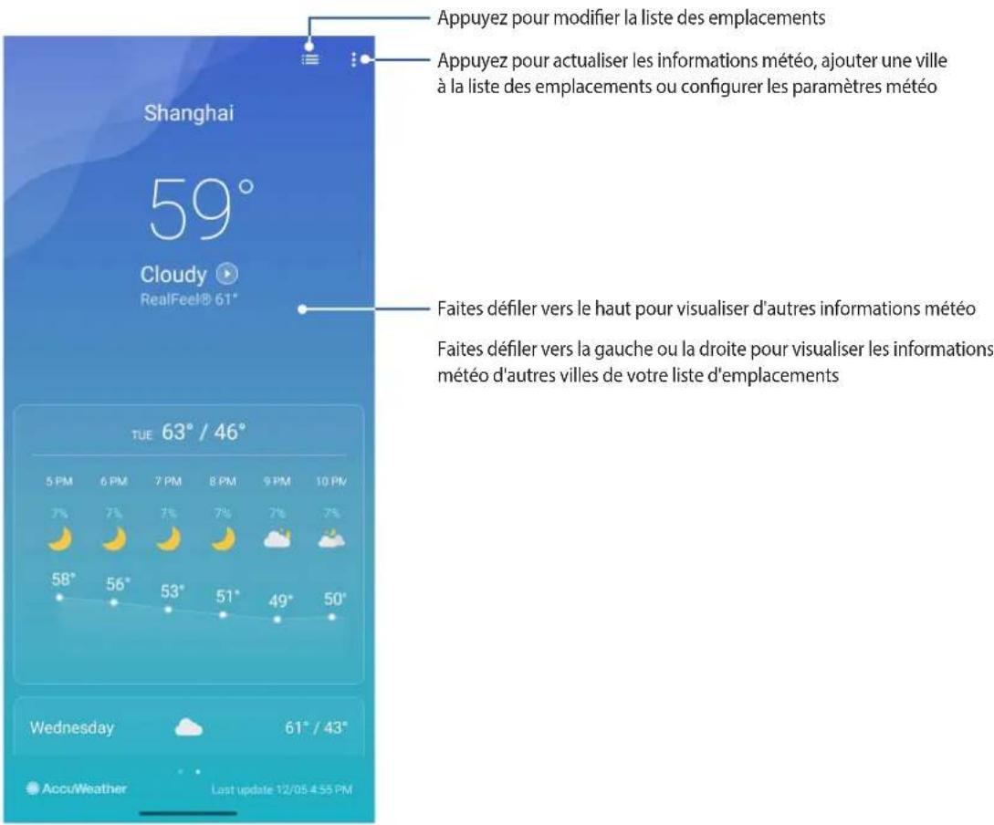 ASUS ROG Phone 8 Pro - Ouvrir l'application Météo - 2