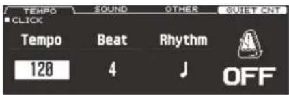 ROLAND TD-50KVX - Appuyez sur le bouton [CLICK]. - 1