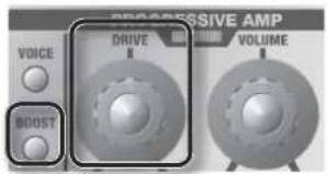 ROLAND GA-212 - Commande [DRIVE]/bouton [BOOST] - 1