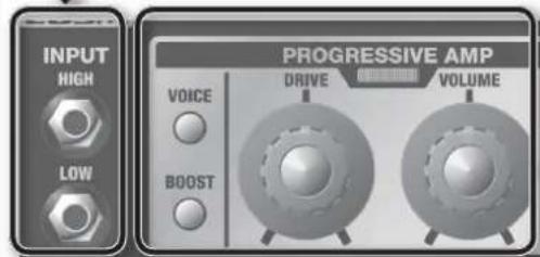 ROLAND GA-212 - [MID BOOST] Button - 1