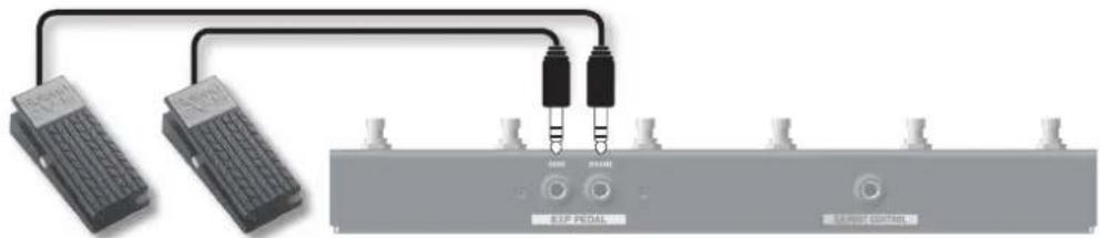 ROLAND GA-212 - Utilizando pedais de expressão - 1