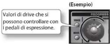 ROLAND GA-212 - Uso dei pedali di espressione - 2