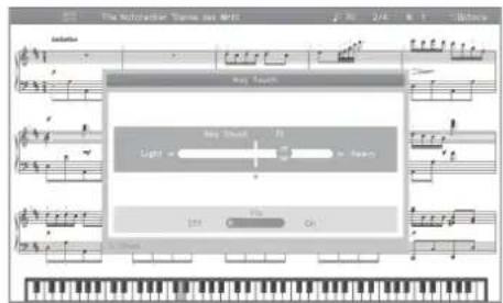 ROLAND HPi-50e - 按下[Key Touch]键。 - 1