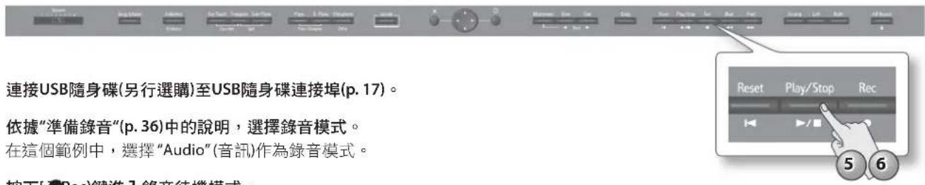 ROLAND HPi-50e - 製作一首新的Audio錄音 - 1
