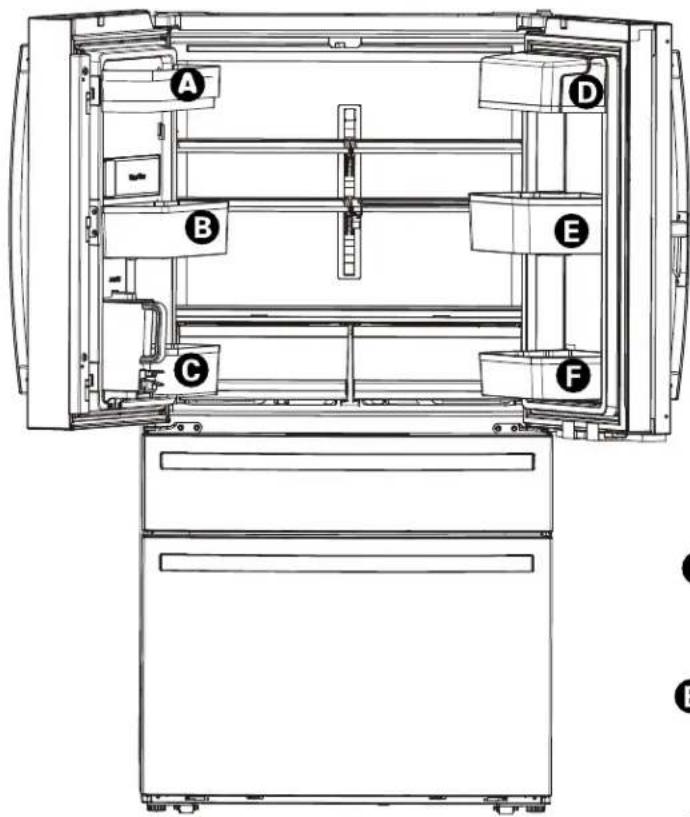 GE P29BYTFS - INSTALLATION DU RÉFRIGÉRATEUR (suite) - 1