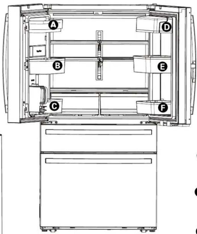GE P29BYTFS - Modelos Profile de Cuatro Puertas Door-in-Door - 2