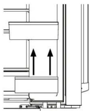 GE P29BYTFS - To place bins into doors: - 1
