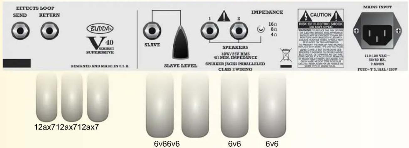 Budda Superdrive V-20 - V Series™ II Superdrive™ Rear Panels and Tube Complement - 2