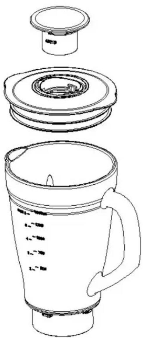 Witt WCB500G - Zo stelt u de blender samen - 1