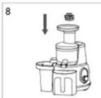 Witt WPS200B - Fremgangsmåde: fyld ingredienser i slowjuiceren - 3
