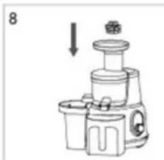 Witt WPS200B - Instructies:ingredienten in de slowjuicerplaatsen - 3