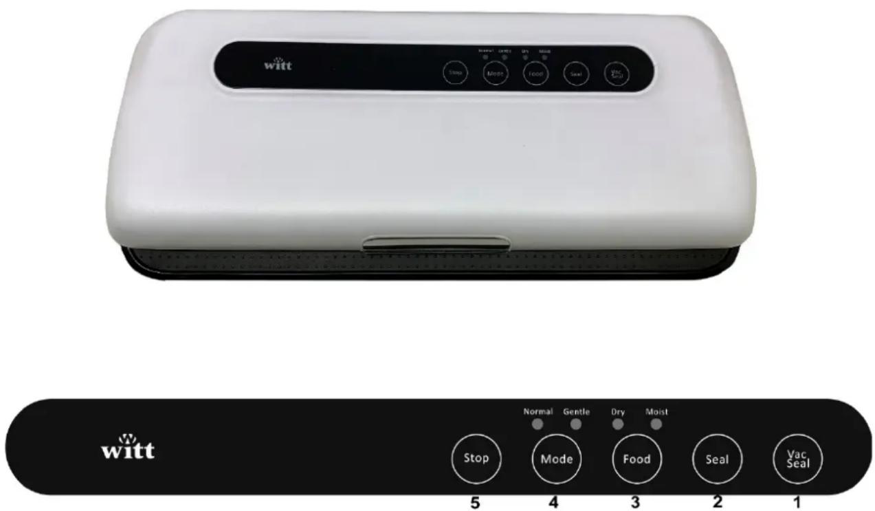 Witt Easy Vacuum Sealer - CONSIGNES DE SECURITE - 1