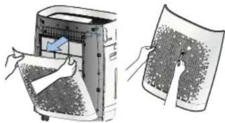 IDEAL AP35 - CAUTION: Unplug the mains plug prior to cleaning and maintenance work! Cleaning the device housing (every two weeks) - 1